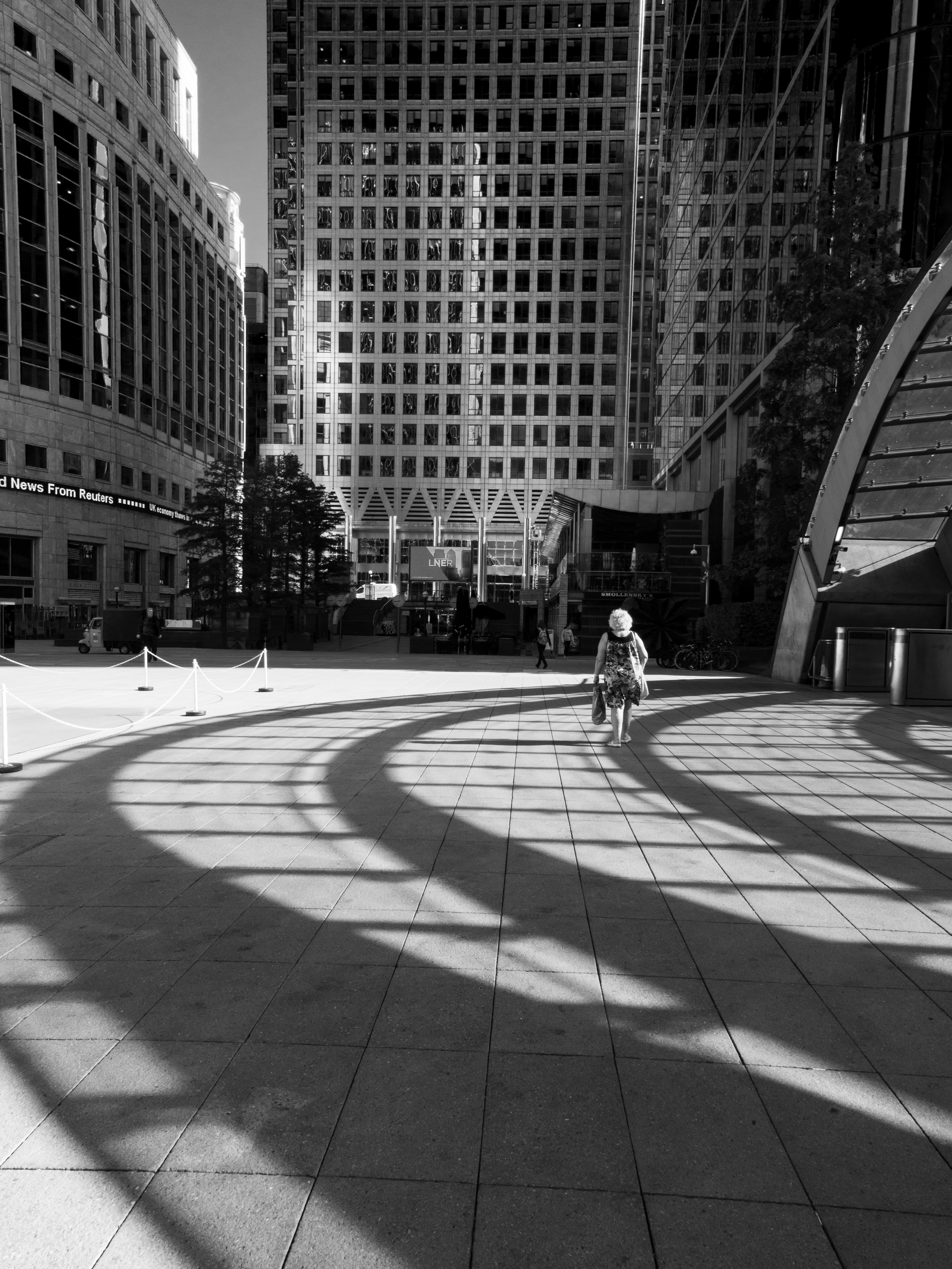 Walk The Line, this was shot outside Canary Wharf tube station London