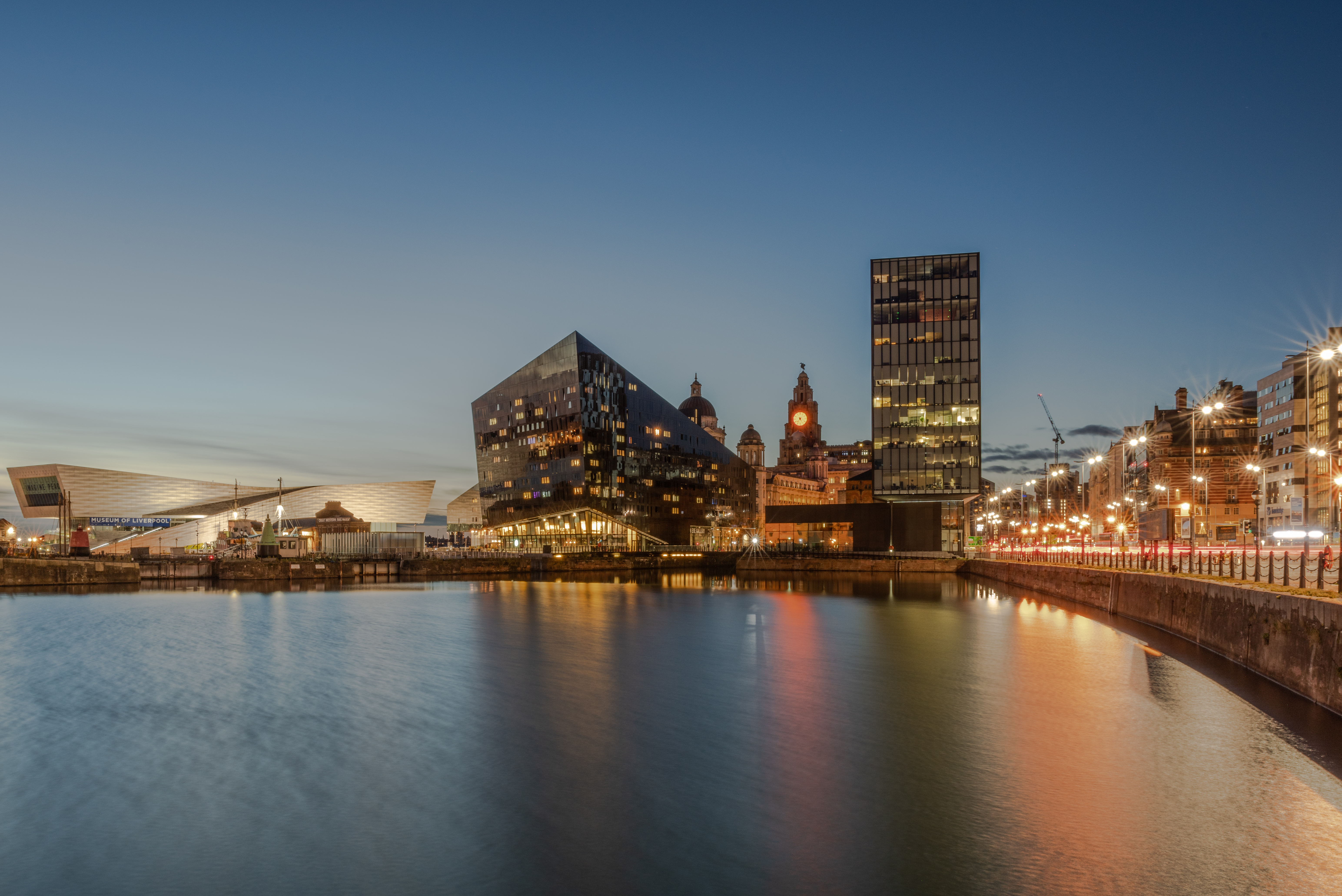 Canning Dock, Liverpool at Blue Hour