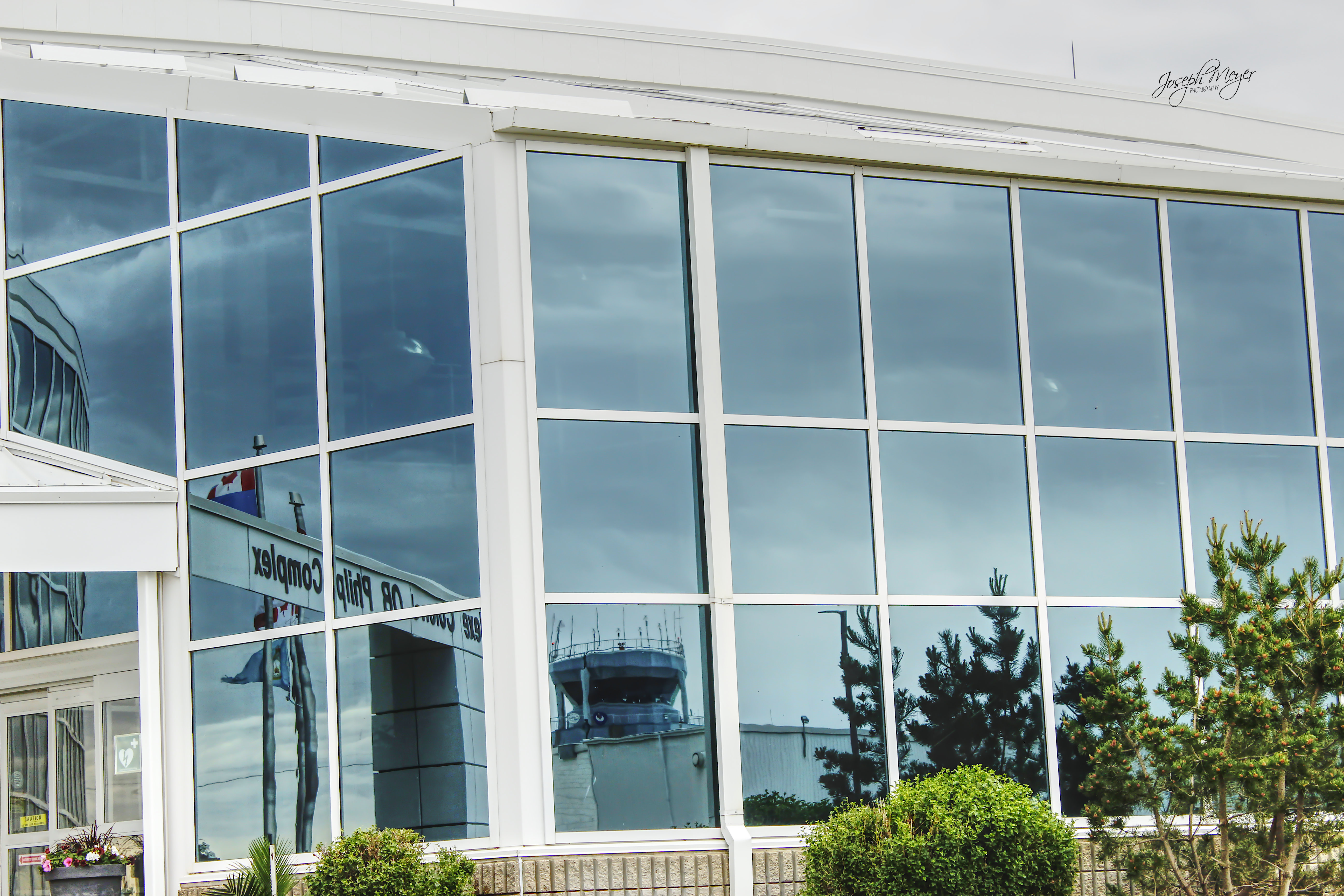 reflections in glass