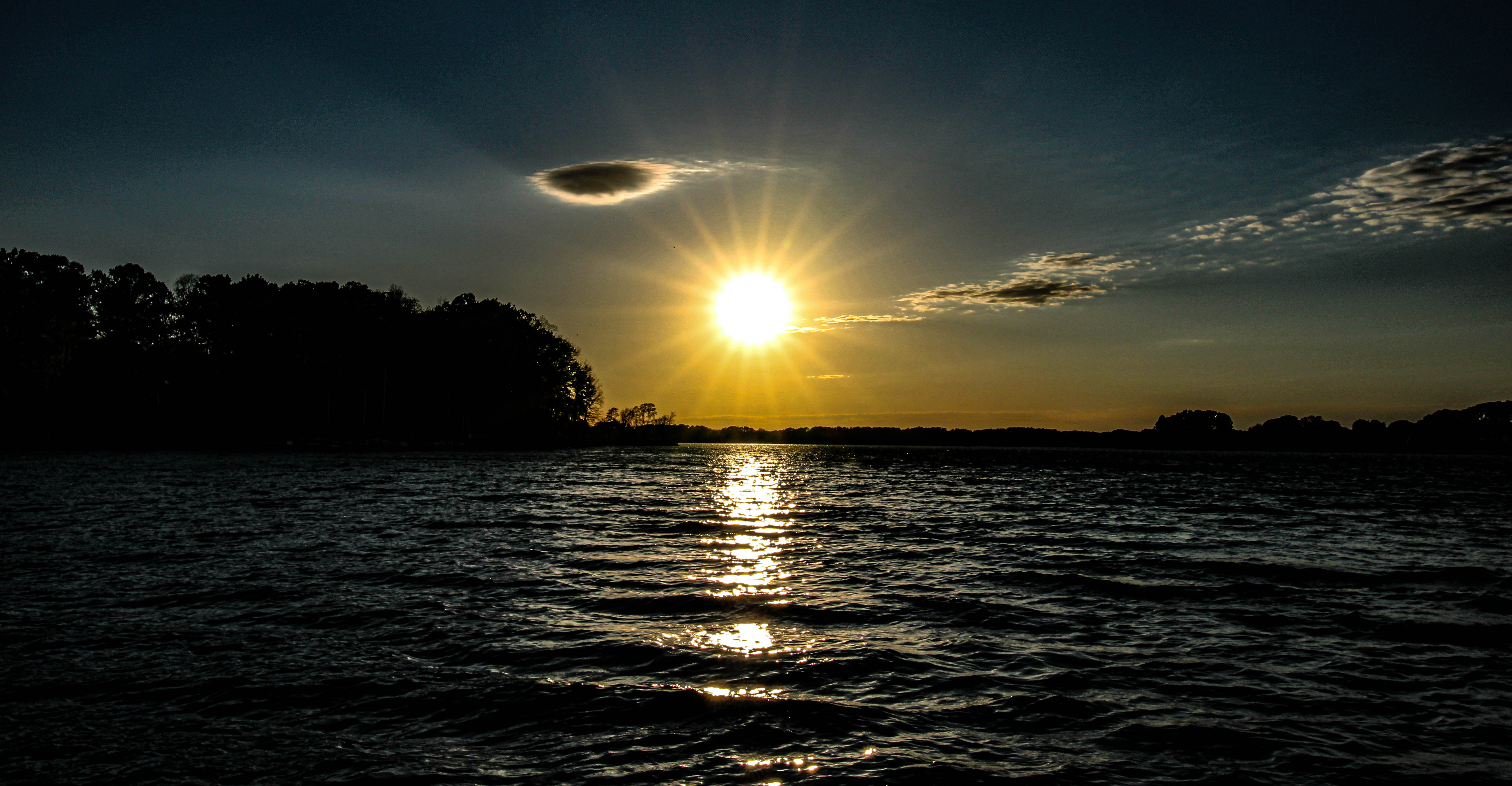 sunset on the water