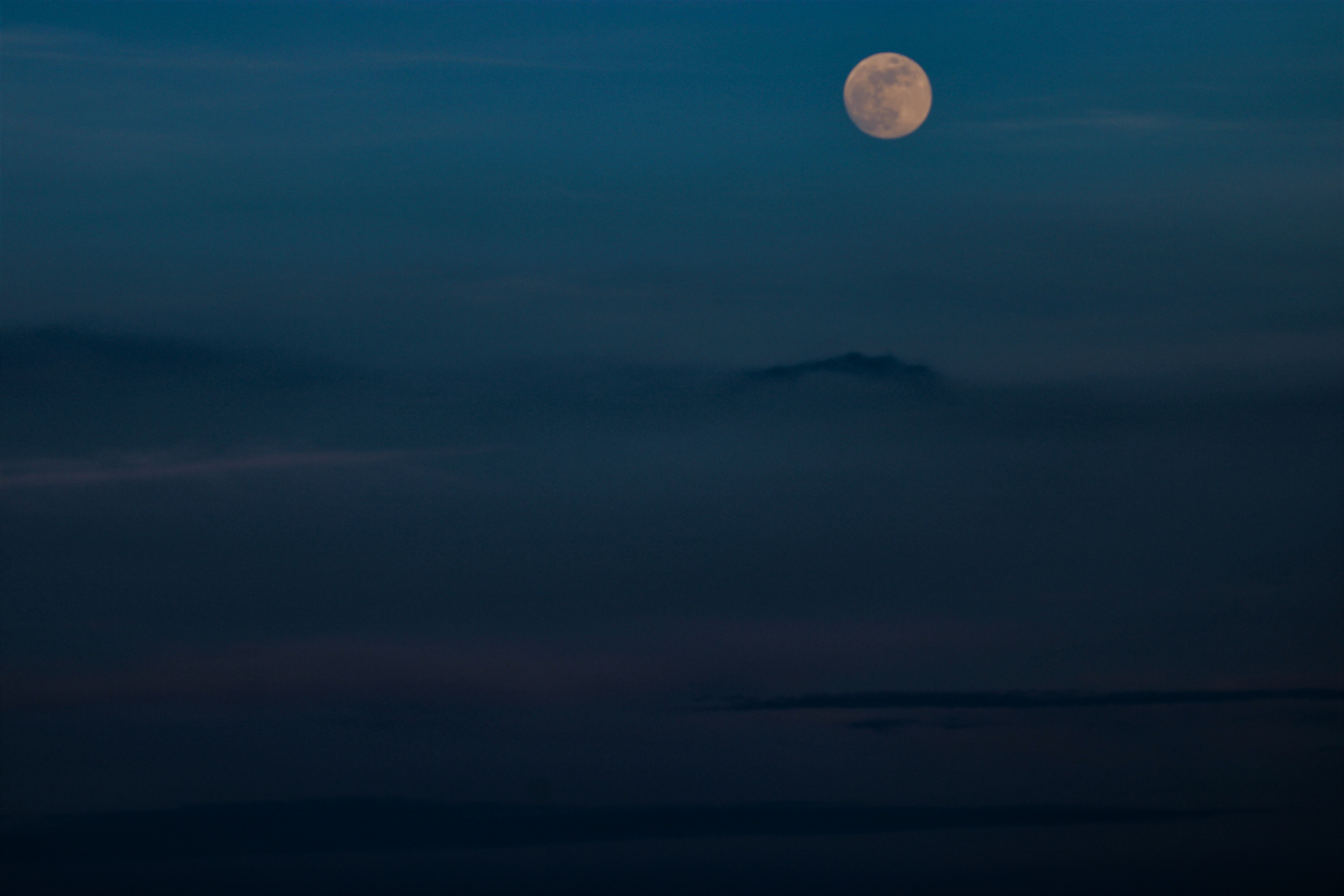 moon in space